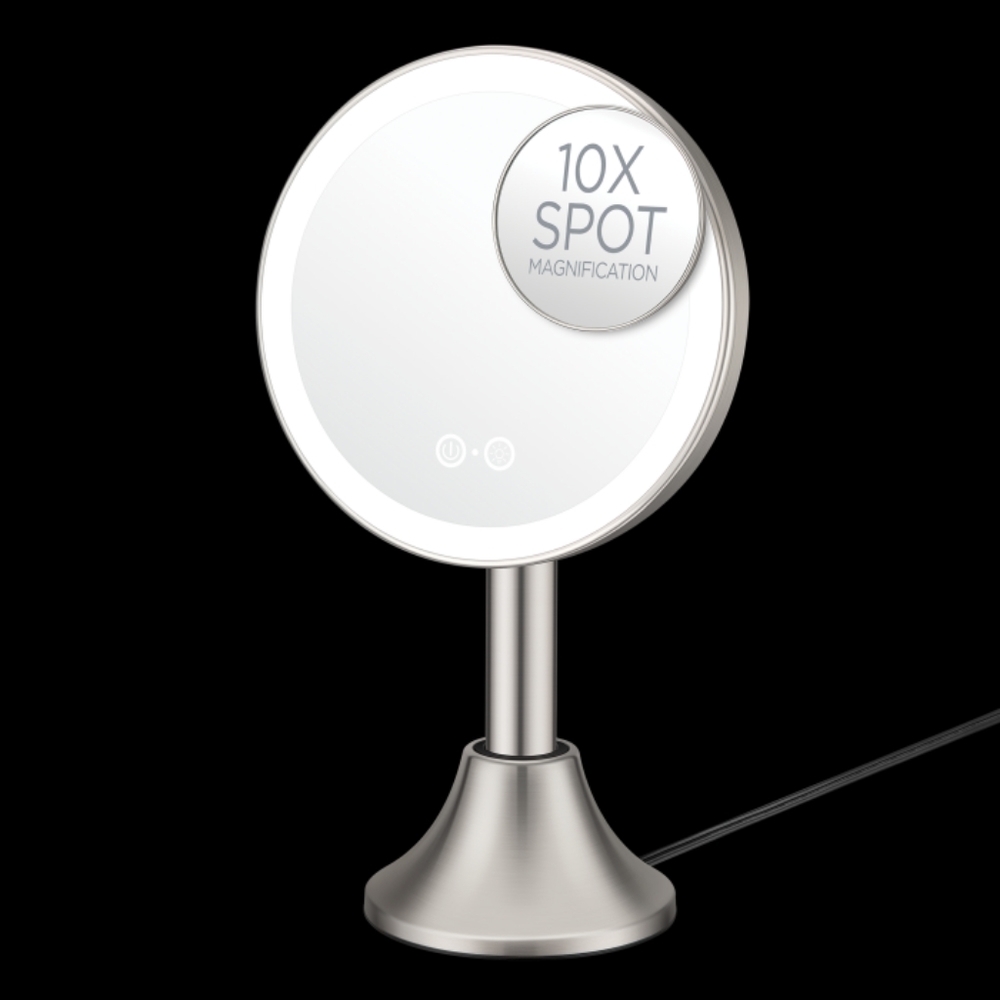 NEW Conair Halo LED-Lighted Handheld Rechargeable Mirror